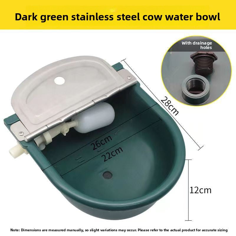 Automatic Livestock Drinking Water Bowl with Float Ball Refill for Cattle and Horses