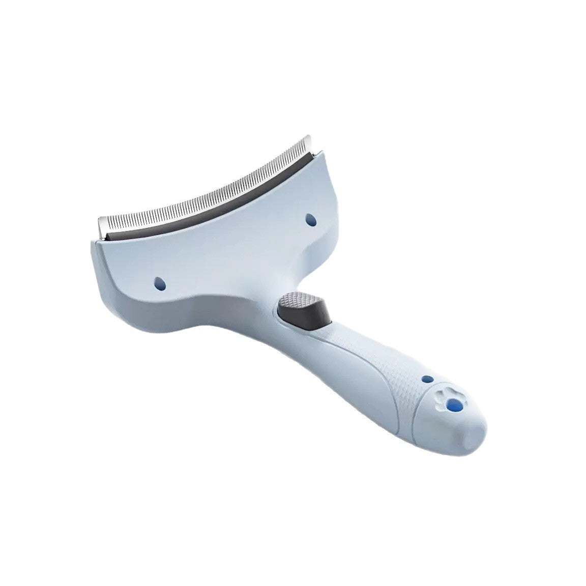 Stainless Steel Detangling and Thinning Rake, Non-Slip Handle