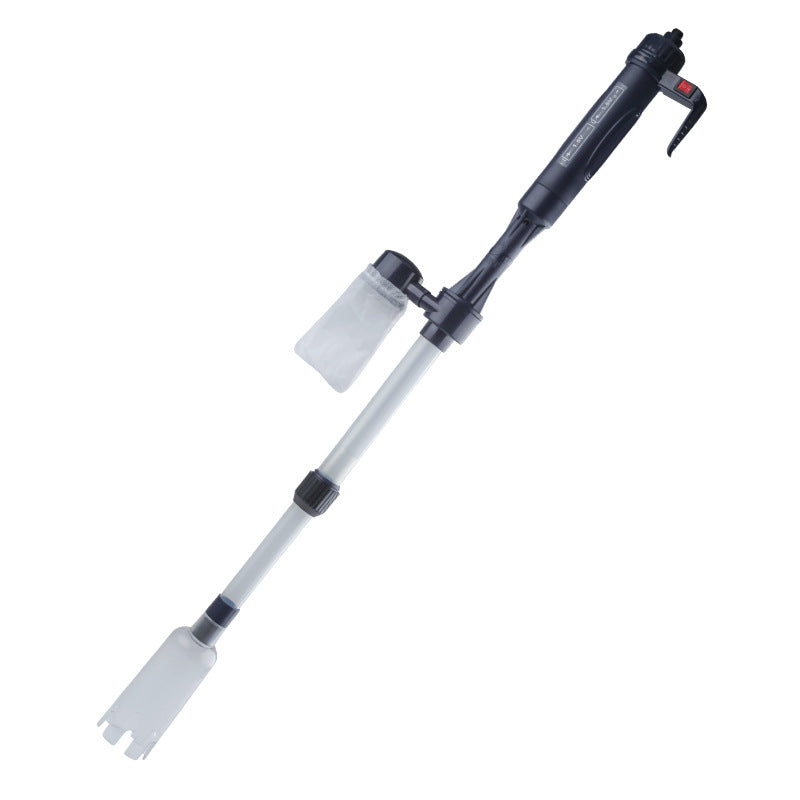 Electric aquarium gravel cleaner and water changer with short tube, view 6