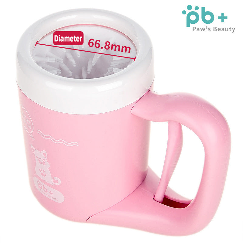 360 Degree Pet Paw Cleaning Cup, Portable Semi-Automatic Washer