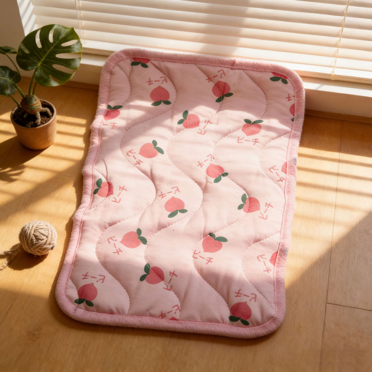 Ice silk pet cooling cushion in pink for cats and dogs, view 62