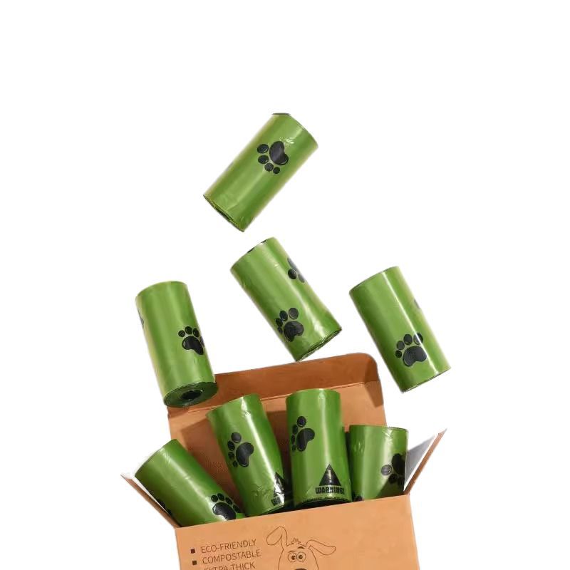 Dog poop bags with handy dispenser, product detail photo