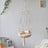 Handwoven bohemian hanging cat hammock in breathable cloth, product image 1