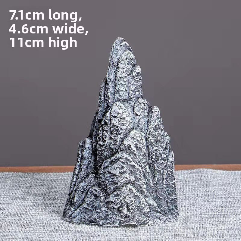 Stone rockery aquarium ornament shaped like mountain peaks
