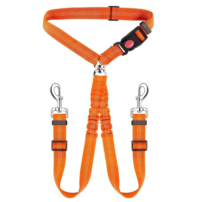 Elastic dog car safety lead, available from Pet Royale UK