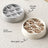 Wave Pattern Slow Feed Pet Bowl in Light Grey or Cream White for Small Dogs and Cats