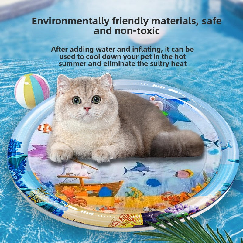 Sail print pet cooling water mat for dogs and cats, photo 2