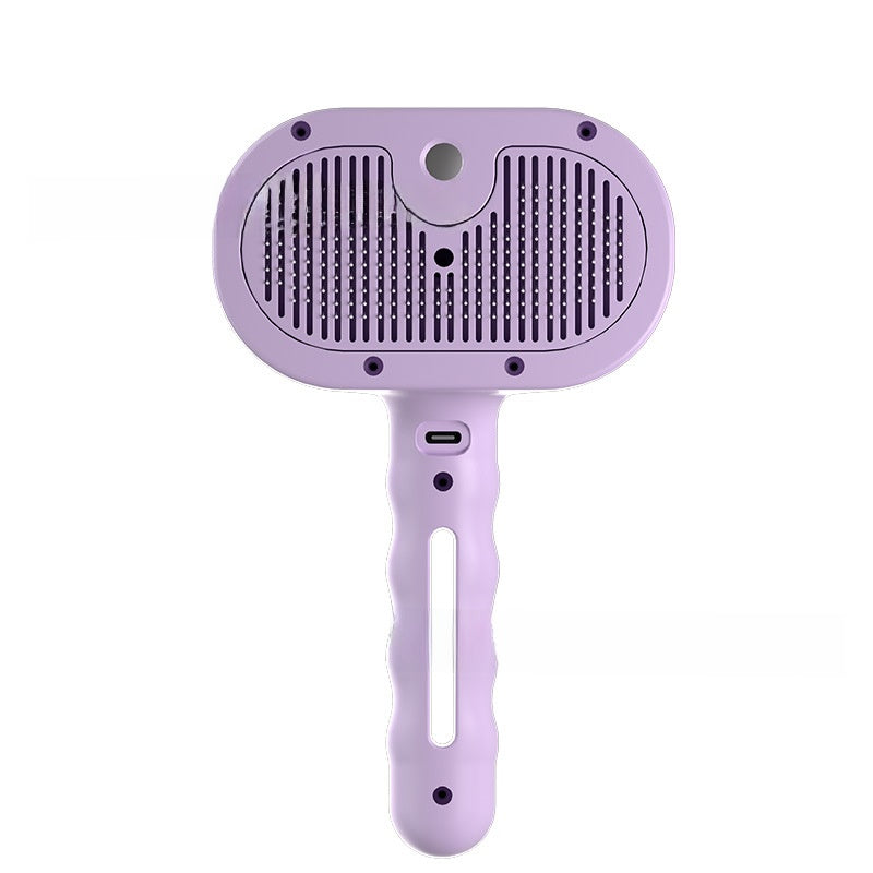 White pet spray grooming brush with misting water tank, photo 14