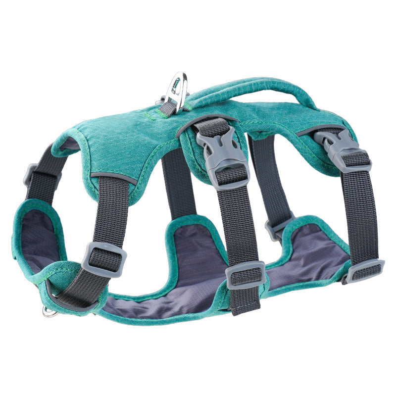 Reflective padded vest harness for small dogs, available from Pet Royale UK
