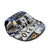 Canvas dog baseball cap for sun protection in Flag Print, in a home setting