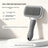 Soft Rounded Pin Deshedding Slicker Brush with One-Touch Release