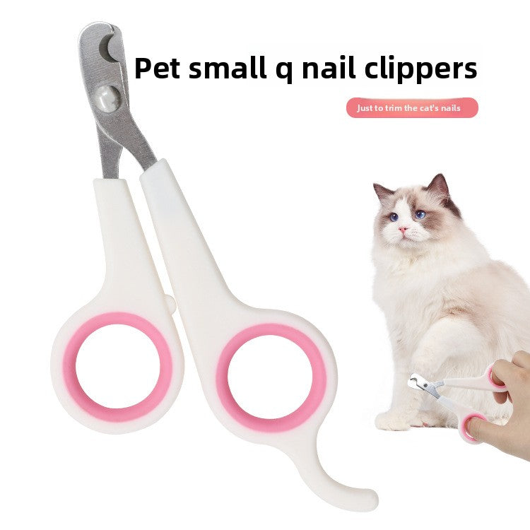 Stainless Steel Pet Nail Scissors with Curved Blade for Dogs and Cats