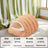 Enclosed warm cat nest with checked fabric and removable cushion, view 5 of 12