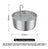 Circulating Stainless Steel Pet Water Fountain with Multi-Stage Filter and USB Power