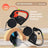 Dual retractable dog lead with LED light for two dogs, product image 1
