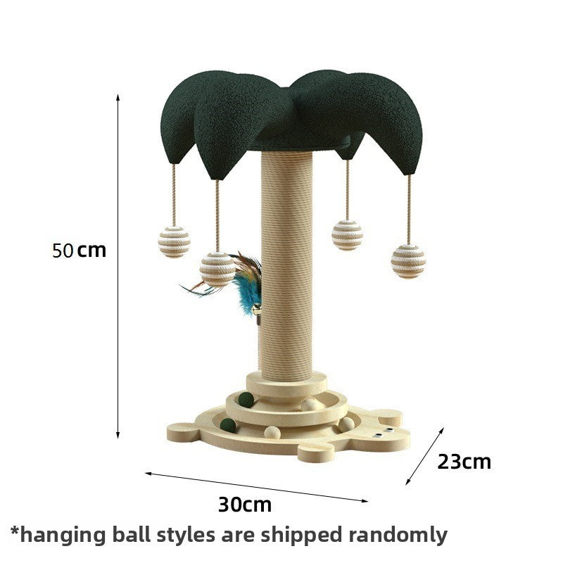 Cat turntable toy with sisal scratching post, photo 11 of 13
