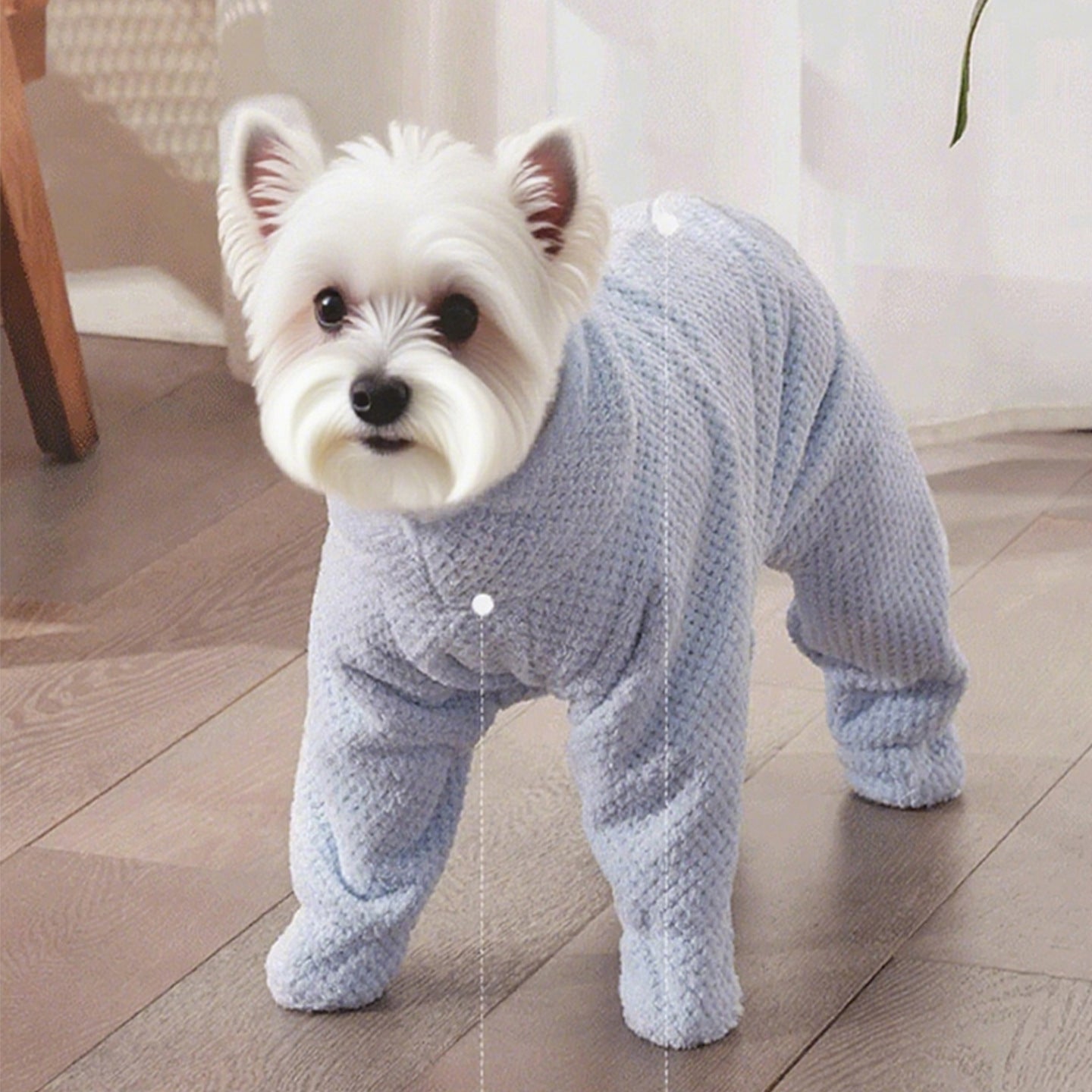 Super Absorbent Dog Bathrobe Towel Wrap with Foot Covers