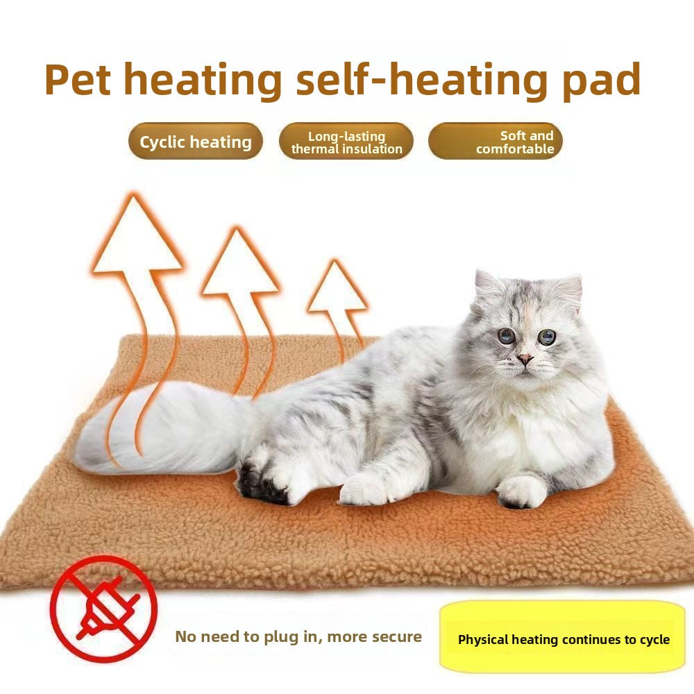 Self-warming faux shearling pet pad, main product photo