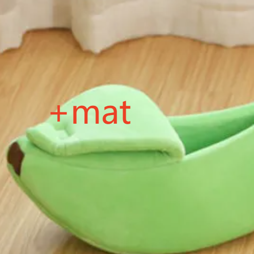 Playful fruit-shaped pet bed with curved sides, extra detail view