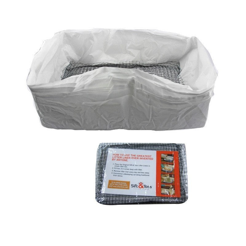 Disposable Cat Litter Box Filter Bags 10 Pack, Mesh Sifting