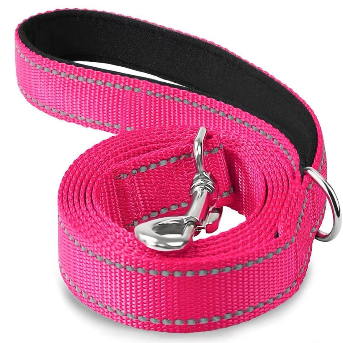 Double-sided reflective nylon dog lead, ideal for everyday use