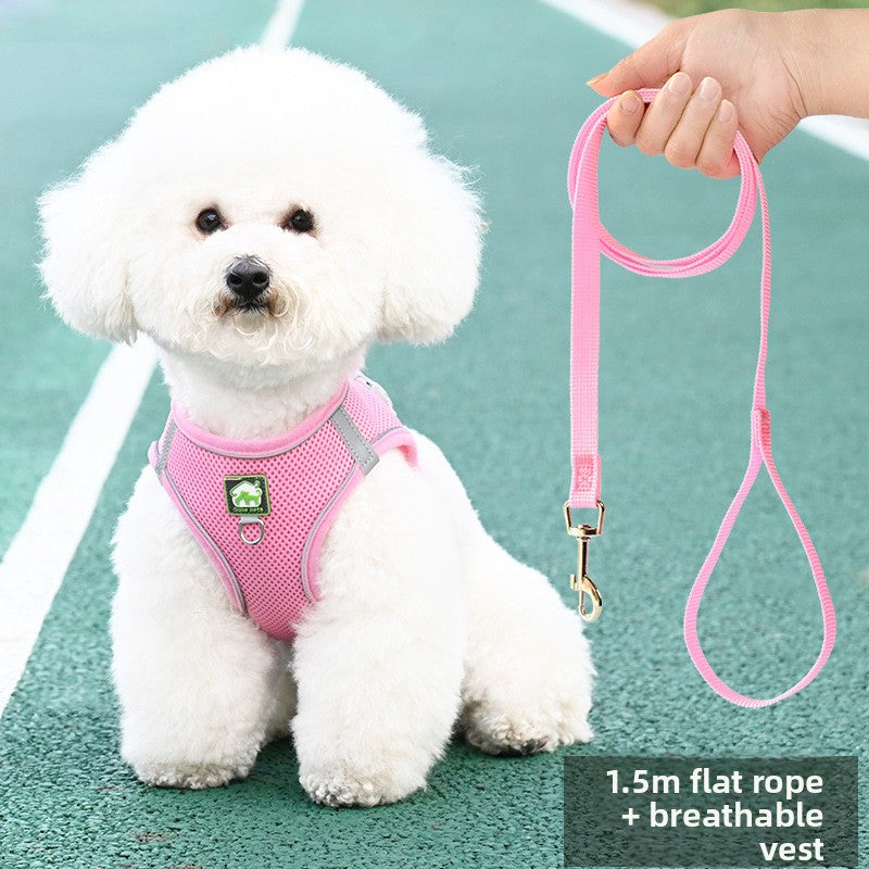 Breathable vest harness for small dogs and cats, 4 sizes available