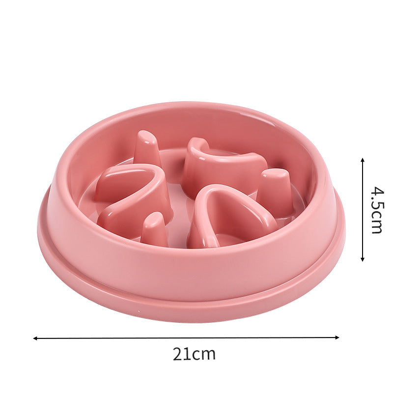 Dog Slow Food Bowl Anti-choking Pet Eater Bottom