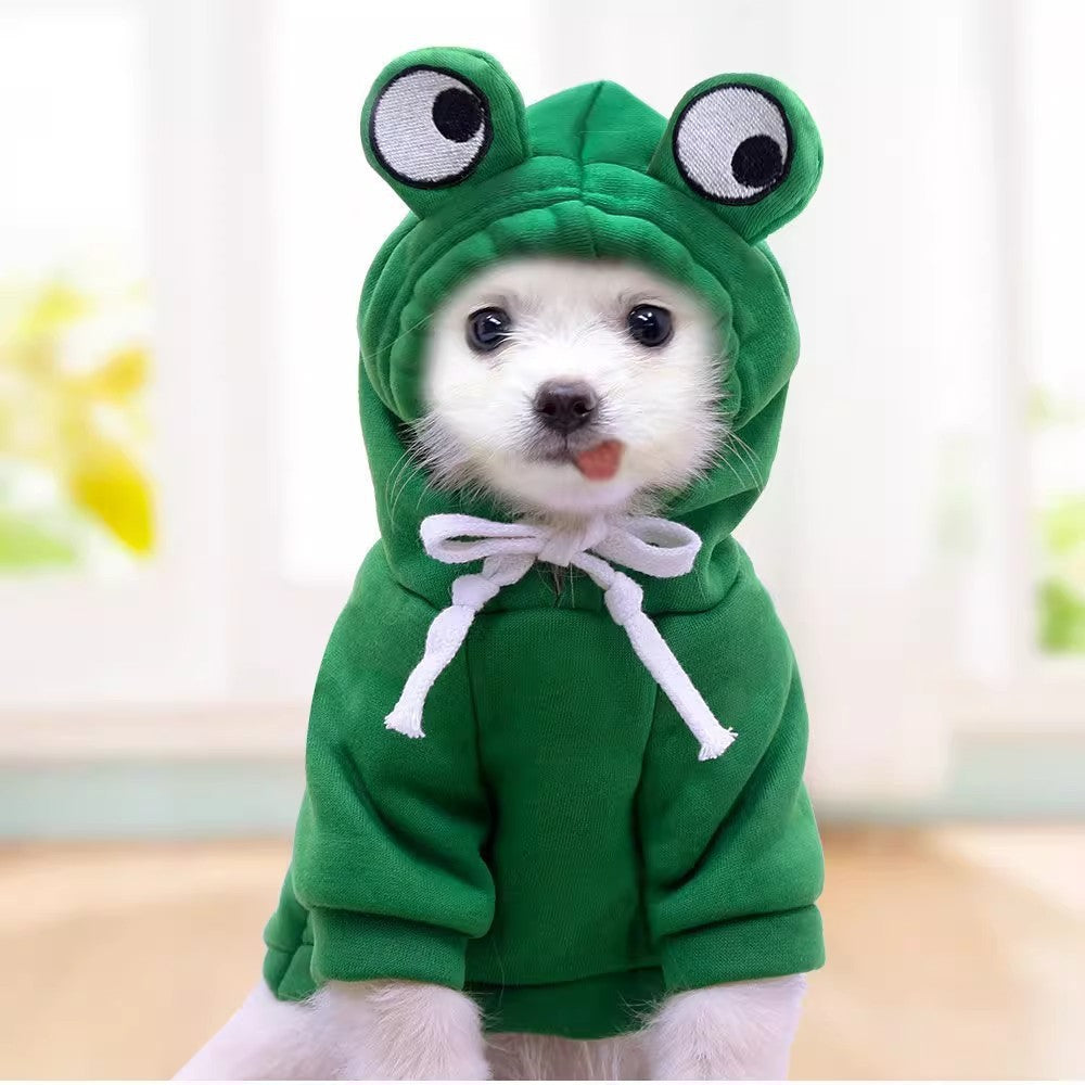 Green frog hoodie for dogs and cats, in Green Frog, image 1