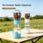 Three-in-One Pet Water Bottle with Food Container, Waste Bin and Carry Strap for Walks