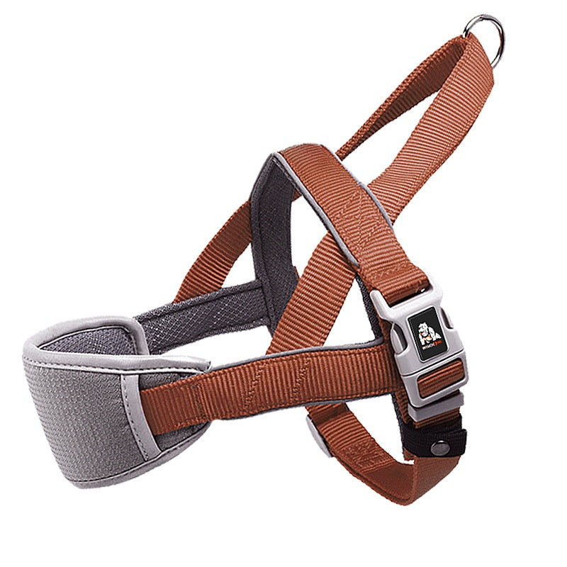 Reflective Oxford dog harness, 5 sizes available from Pet Royale UK