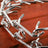 Detachable metal chain dog collar, side view