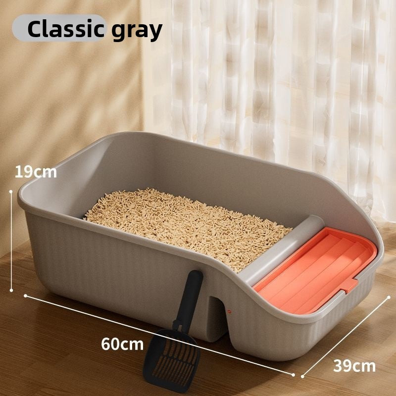 Fully Enclosed Cat Litter Box with Anti-Splash Design