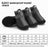 Breathable mesh puppy shoes with TPR soles in Black Breathable, close-up detail