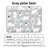 Gel cooling mat with fun print in Medium (40 x 50cm) Grey Polar Bear