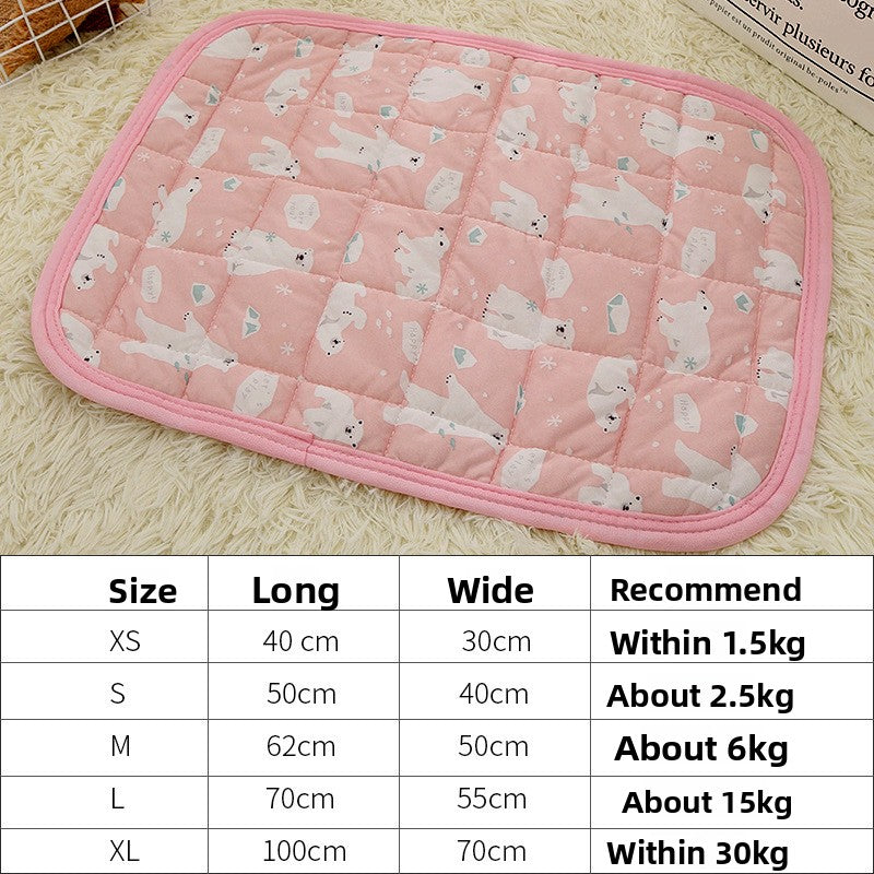 Printed ice silk cooling mat for dogs, additional product photo