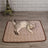 Cooling nylon pet mat for dogs and cats in Coffee, close-up detail