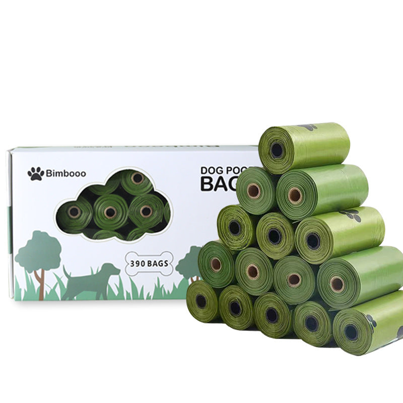 Biodegradable dog poop bags on rolls, product detail photo