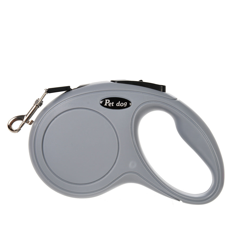 Retractable dog lead with bone-shaped handle in 19 colour options
