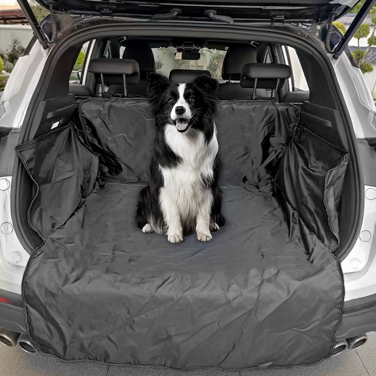 Paw print non-slip pet trunk mat protector for car boots