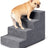 Right-angle sponge pet stairs, main product photo, front view