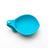 Stainless steel dog water bottle with hook in Blue Silicone Cover, close-up detail