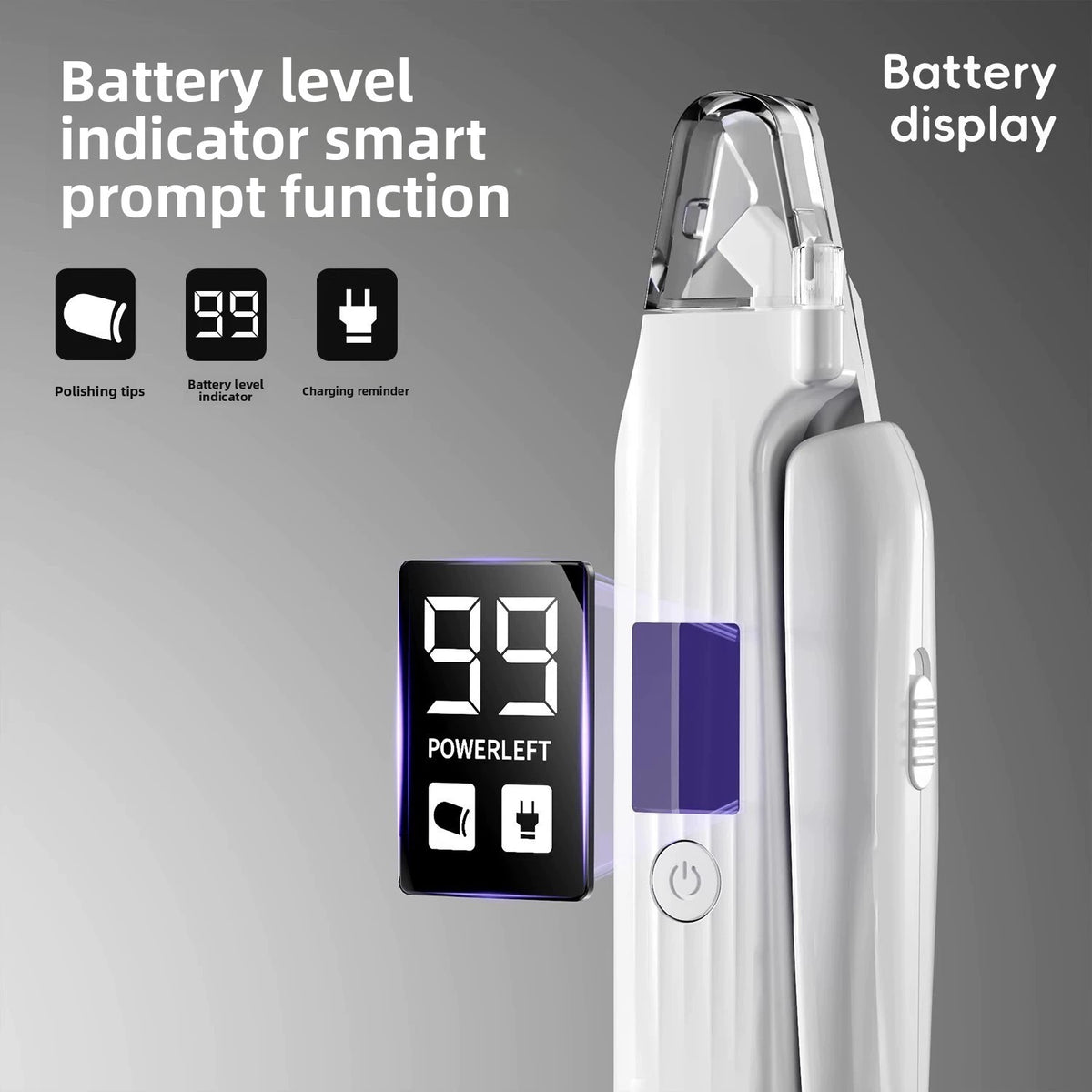 Quiet Electric Pet Nail Clipper and Grinder Set with Dual LED
