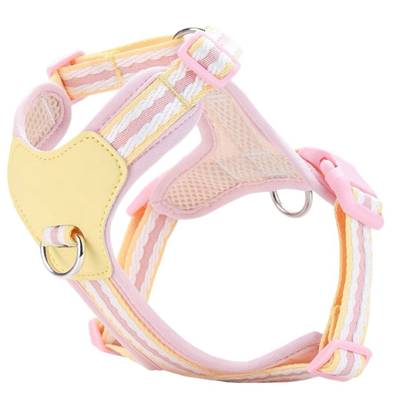 Soft mesh puppy harness with lead in 3 colour options