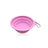 Outdoor Portable Folding Silicone Pet Bowl with Carabiner, 350ml and 650ml Sizes