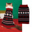 Christmas knitted pet jumper with festive design in Green Deer Head, in a home setting