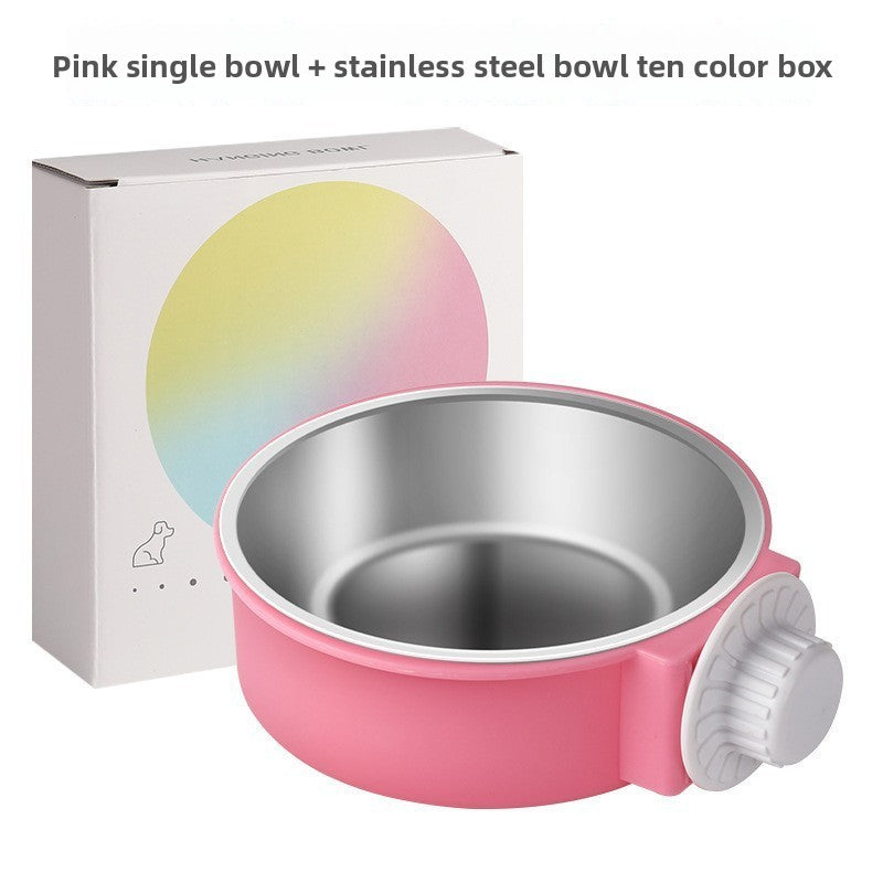 Slow feeder hanging bowl for cats and small dogs