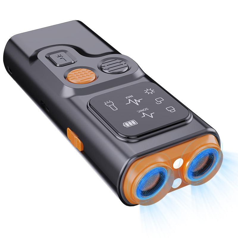 Dual-Head Ultrasonic Anti-Bark Dog Deterrent, Portable