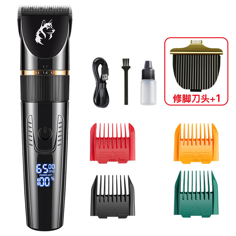 Waterproof Pet Hair Clipper with Guide Combs, Quiet and Rechargeable