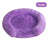 Fluffy round nest pet bed in many colours in Black, alternative angle view