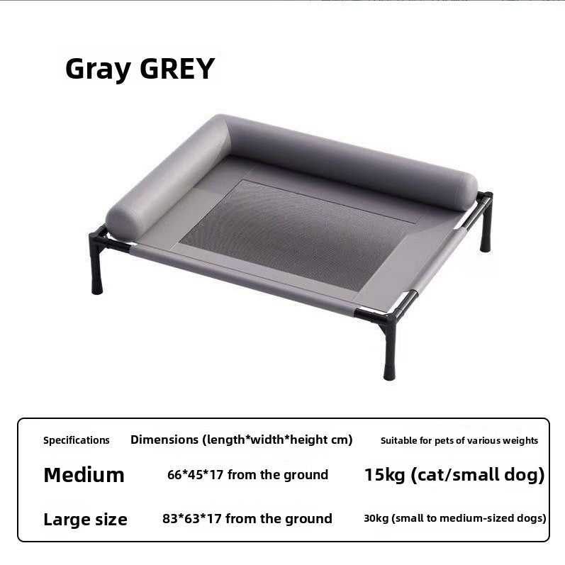 Foldable Elevated Dog Bed, Raised Cooling Cot for Outdoor Use
